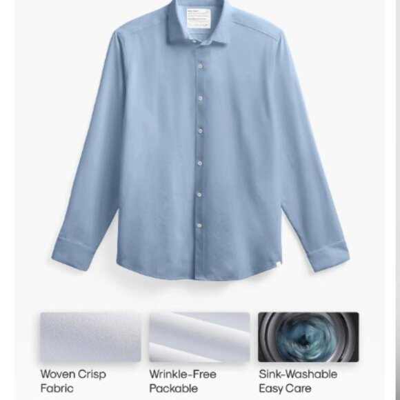 Ministry of Supply Men's AeroZero° Dress Shirt, Medium - Picture 3 of 10